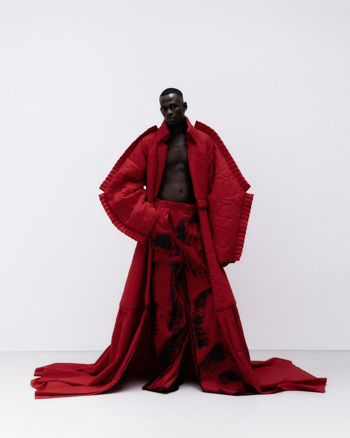 Quilted detachable Coat.