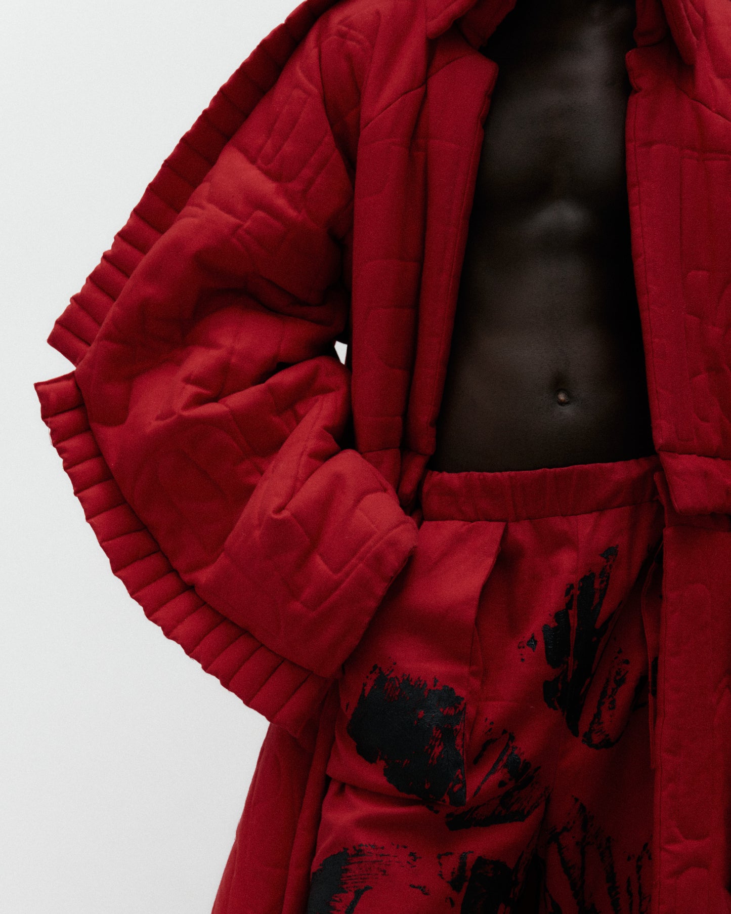 Quilted detachable Coat.